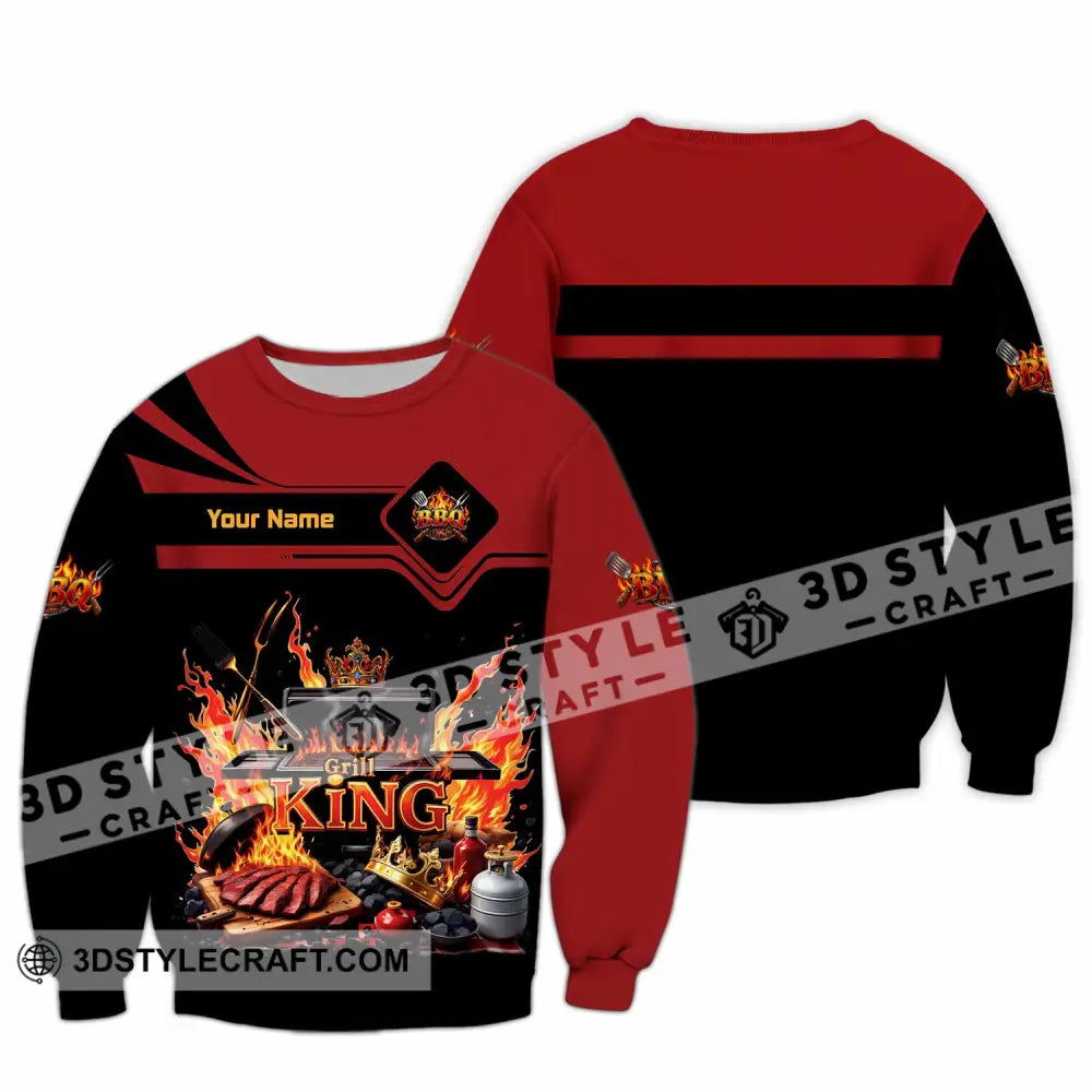 Unisex Shirt - Custom Grill King Shirt - Long Sleeve / S - T-shirt