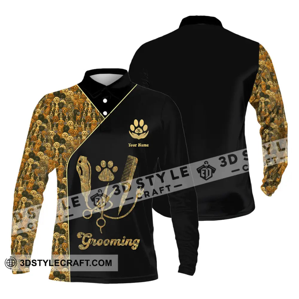 Unisex Shirt Custom Groomer Shirt Long Sleeve Polo / S T shirt