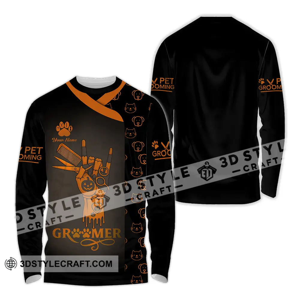 Unisex Shirt Custom Groomer Shirt Long Sleeve Shirt / S T shirt
