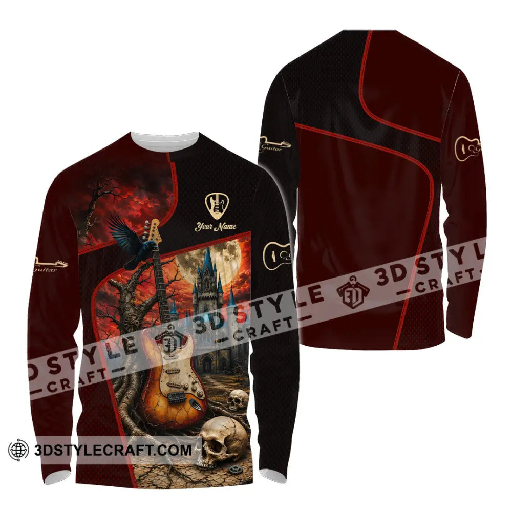 Unisex Shirt - Custom Guitar Shirt - Long Sleeve Shirt / S - T-shirt