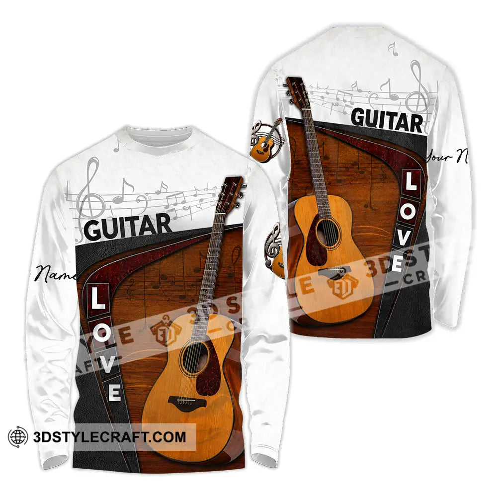 Unisex Shirt - Custom Guitar Shirt - Long Sleeve Shirt / S - T-shirt