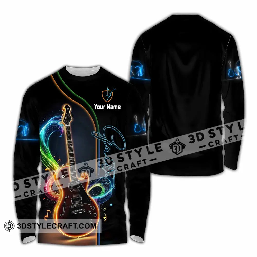 Unisex Shirt - Custom Guitar Shirt - Long Sleeve Shirt / S - T-shirt
