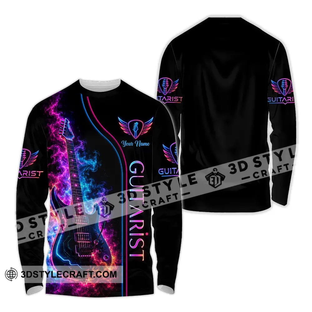 Unisex Shirt - Custom Guitar Shirt - Long Sleeve Shirt / S - T-shirt
