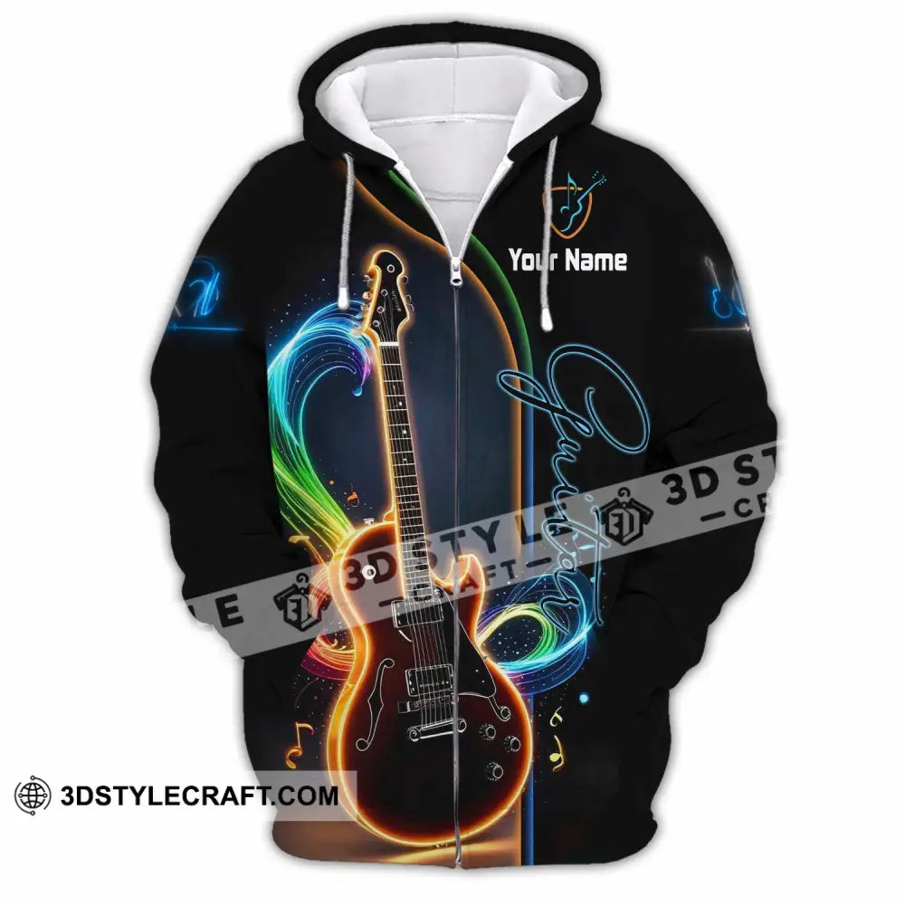 Unisex Shirt - Custom Guitar Shirt - Zipper Hoodie / S - T-shirt