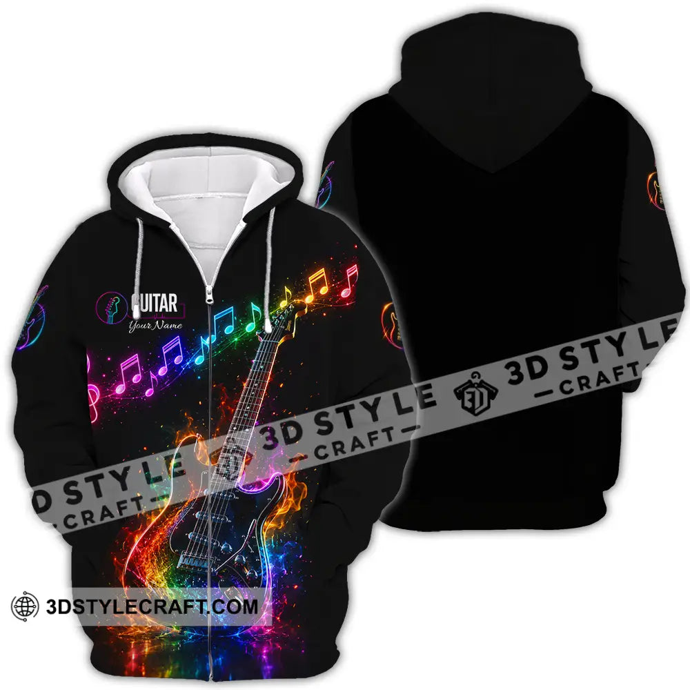 Unisex Shirt - Custom Guitar Shirt - Zipper Hoodie / S - T-shirt