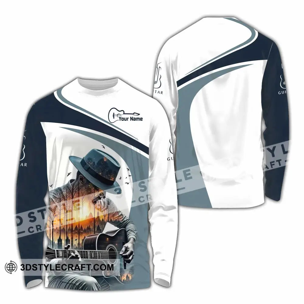 Unisex Shirt - Custom Guitarist Shirt - Long Sleeve Shirt / S - T-shirt