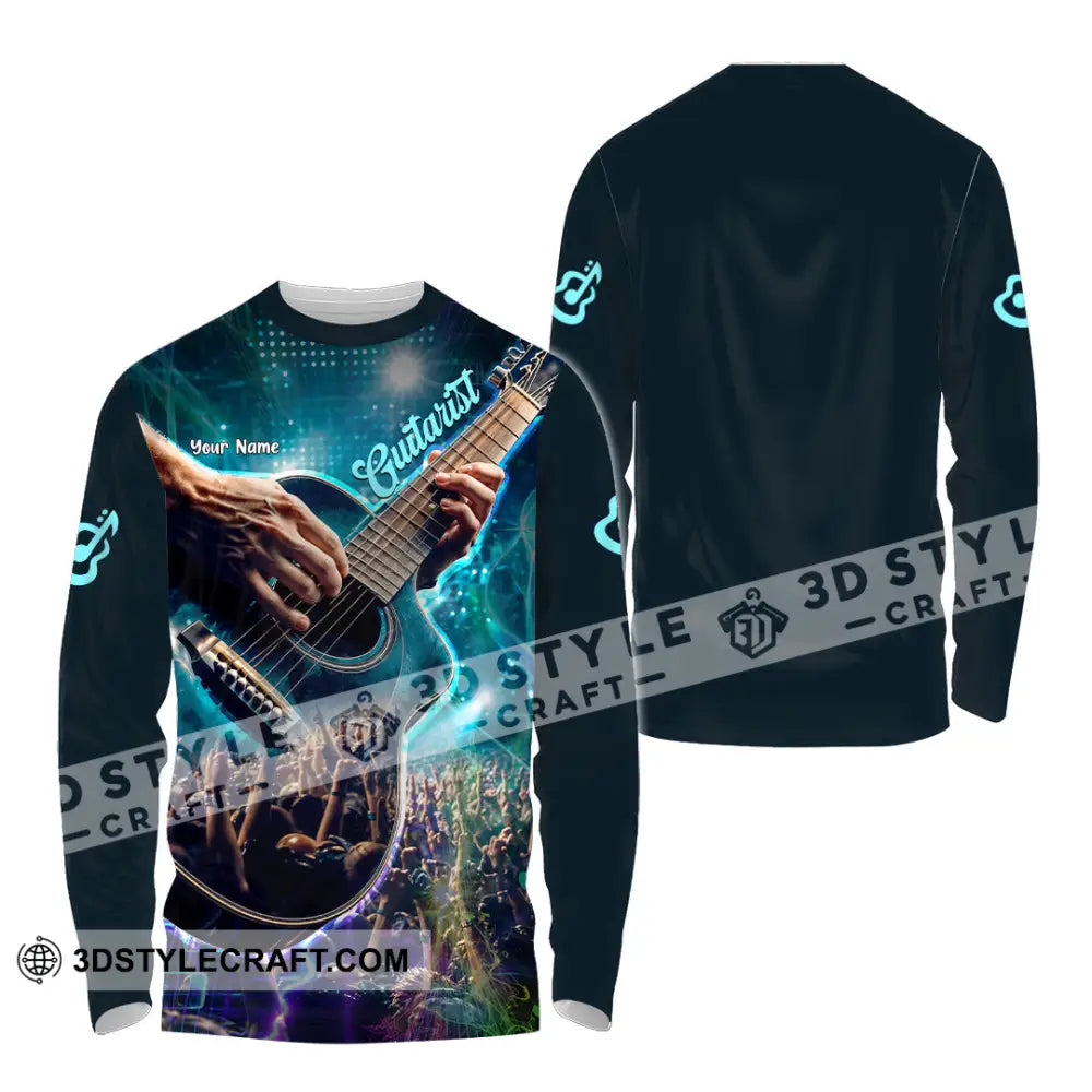 Unisex Shirt - Custom Guitarist Shirt - Long Sleeve Shirt / S - T-shirt