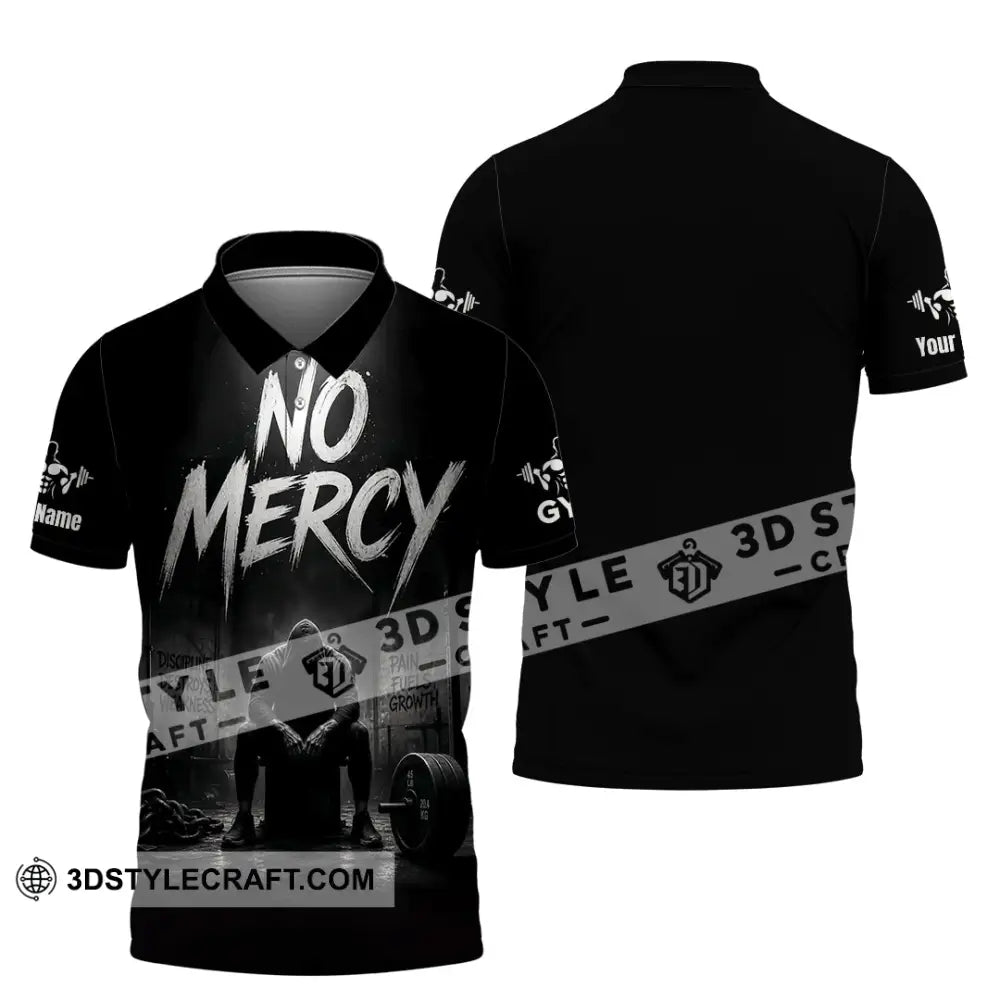 Unisex Shirt - Custom Gym No Mercy Shirt - Polo Shirt / S - T-shirt