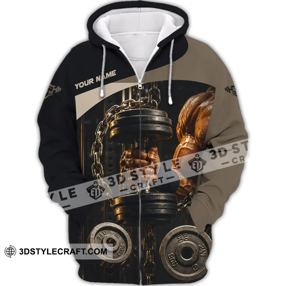 Unisex Shirt - Custom Gym Shirt - Zipper Hoodie / S - T-shirt