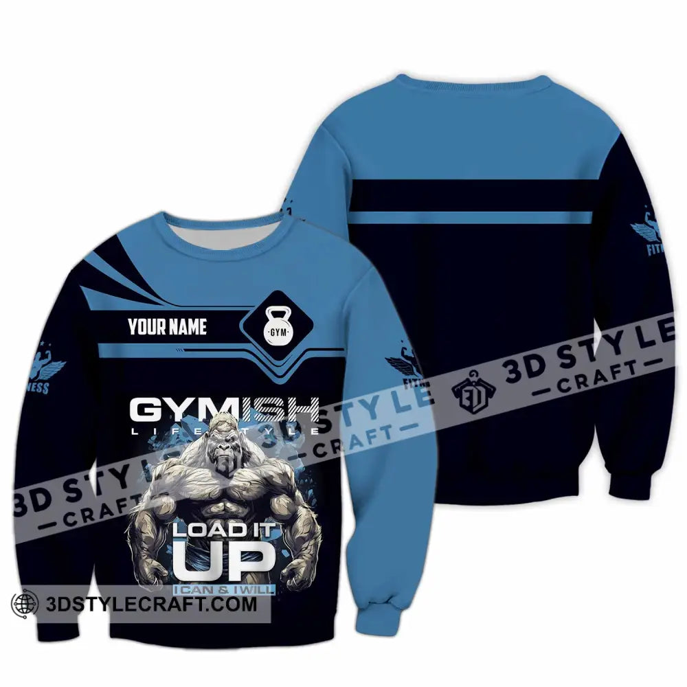 Unisex Shirt Custom Gymish Life Style Load It Up Shirt Long Sleeve / S T shirt