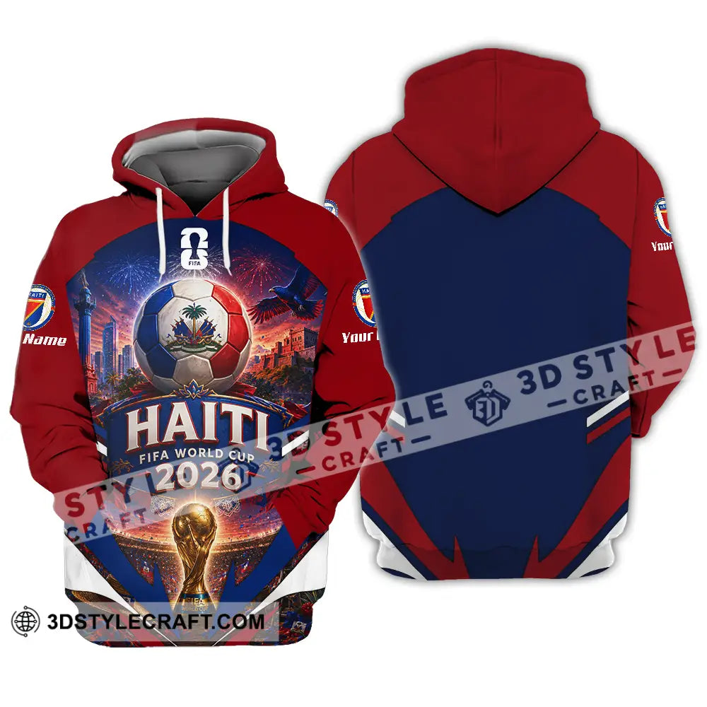 Unisex Shirt - Custom Haiti World Cup 2026 Shirt - Hoodie / S - T-shirt