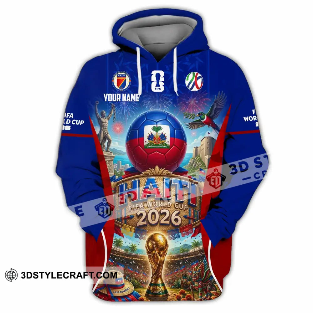 Unisex Shirt - Custom Haiti World Cup 2026 Shirt - Hoodie / S - T-shirt