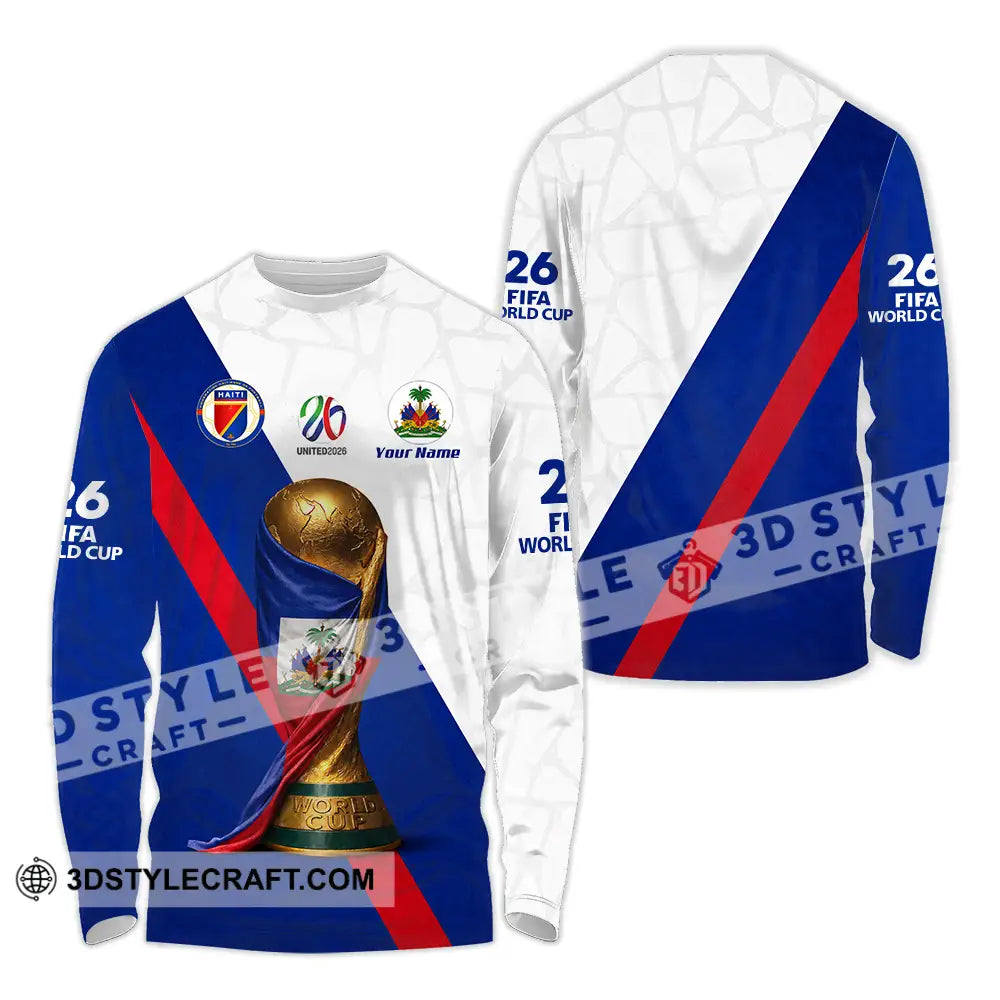 Unisex Shirt - Custom Haiti World Cup 2026 Shirt - Long Sleeve Shirt / S - T-shirt