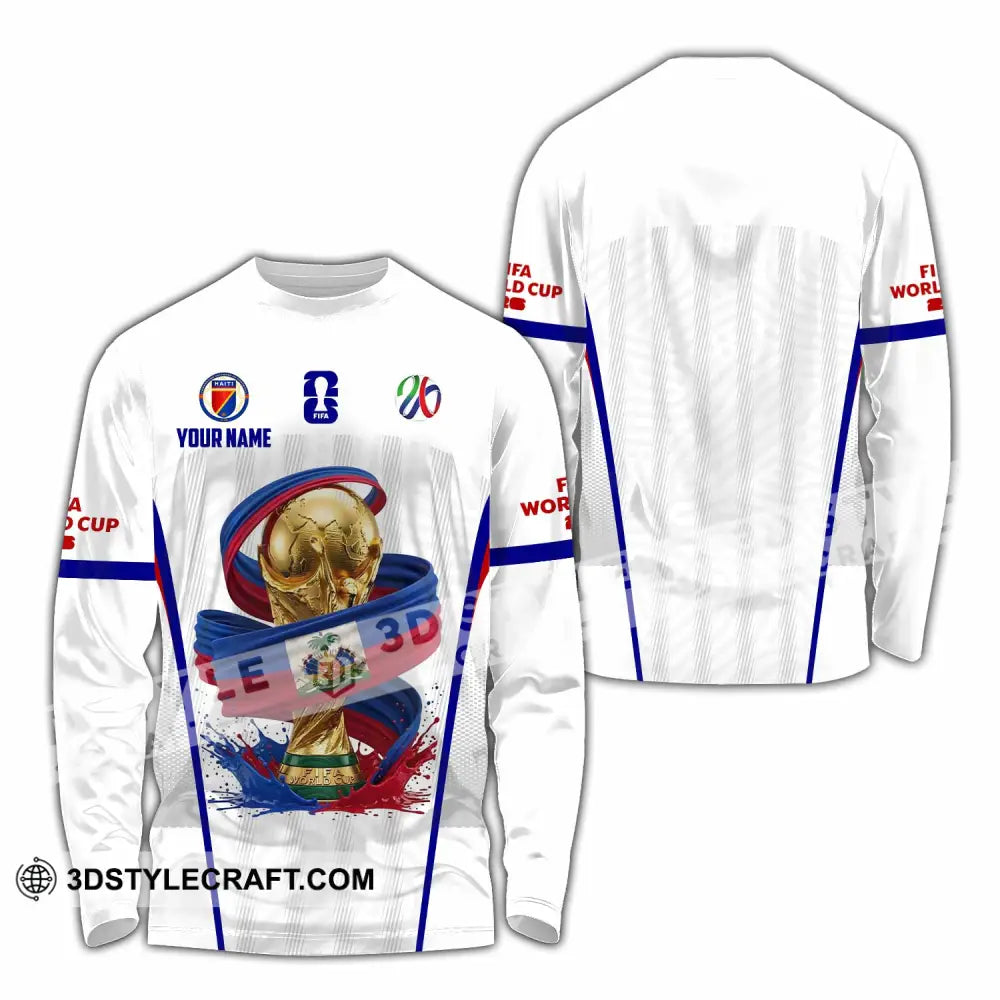 Unisex Shirt - Custom Haiti World Cup 2026 Shirt - Long Sleeve Shirt / S - T-shirt
