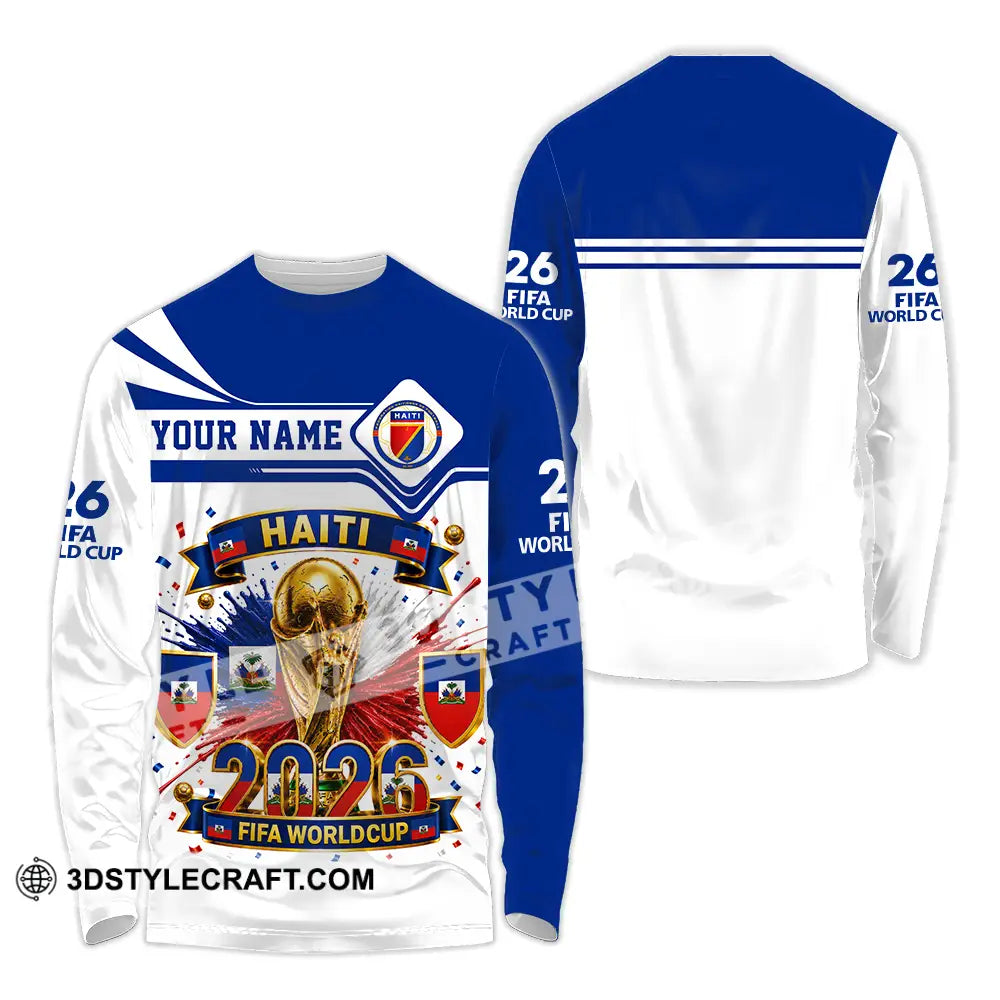 Unisex Shirt - Custom Haiti World Cup 2026 Shirt - Long Sleeve Shirt / S - T-shirt