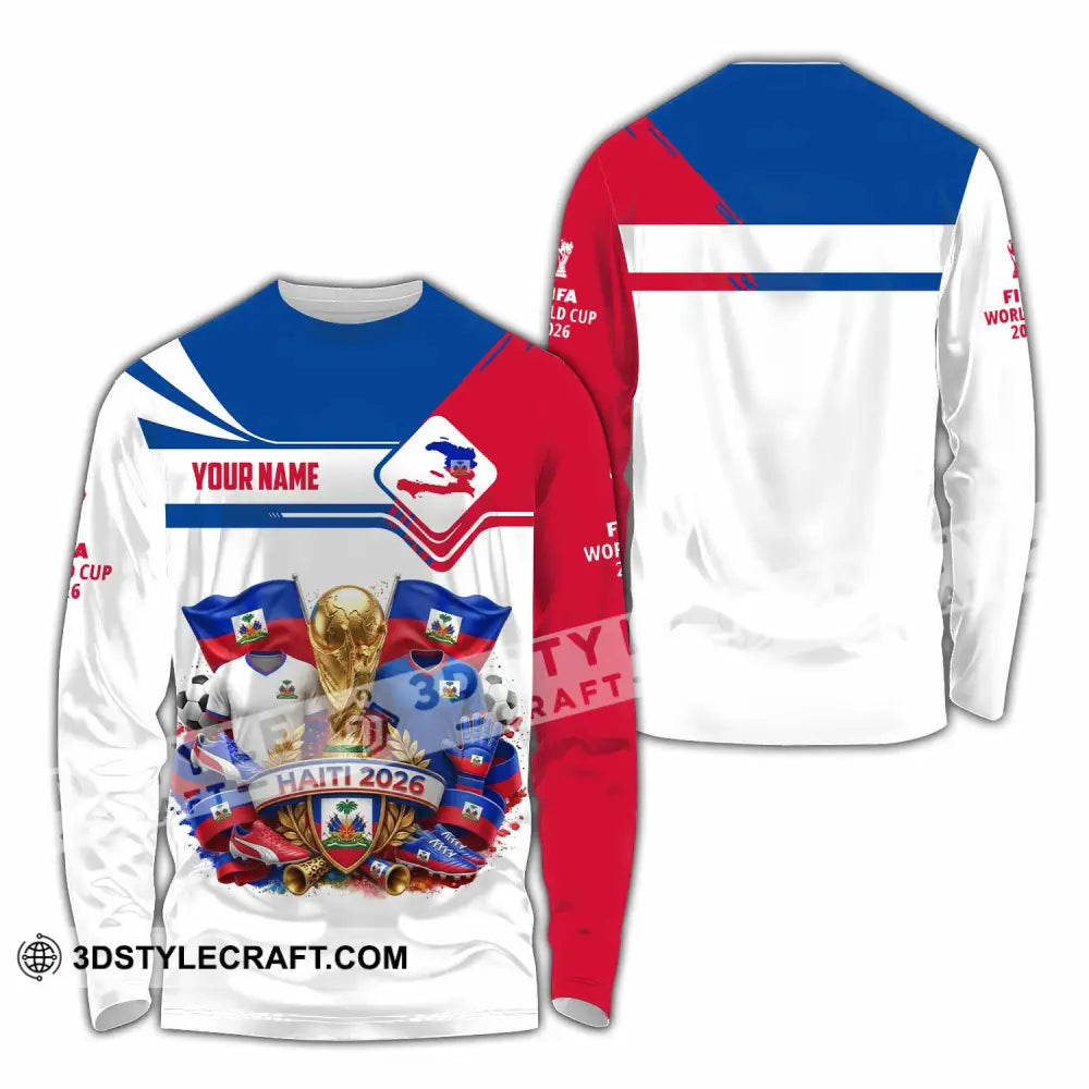 Unisex Shirt - Custom Haiti World Cup 2026 Shirt - Long Sleeve Shirt / S - T-shirt