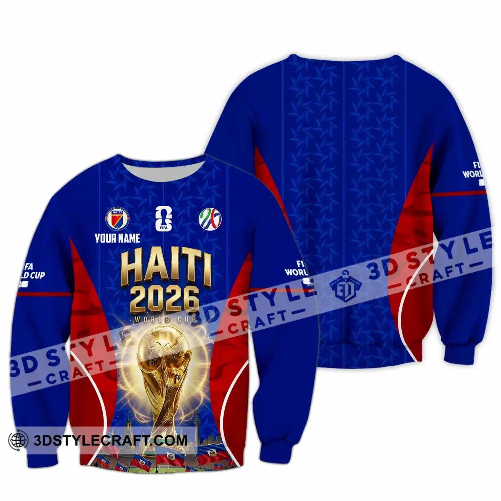 Unisex Shirt - Custom Haiti World Cup 2026 Shirt - Long Sleeve / S - T-shirt