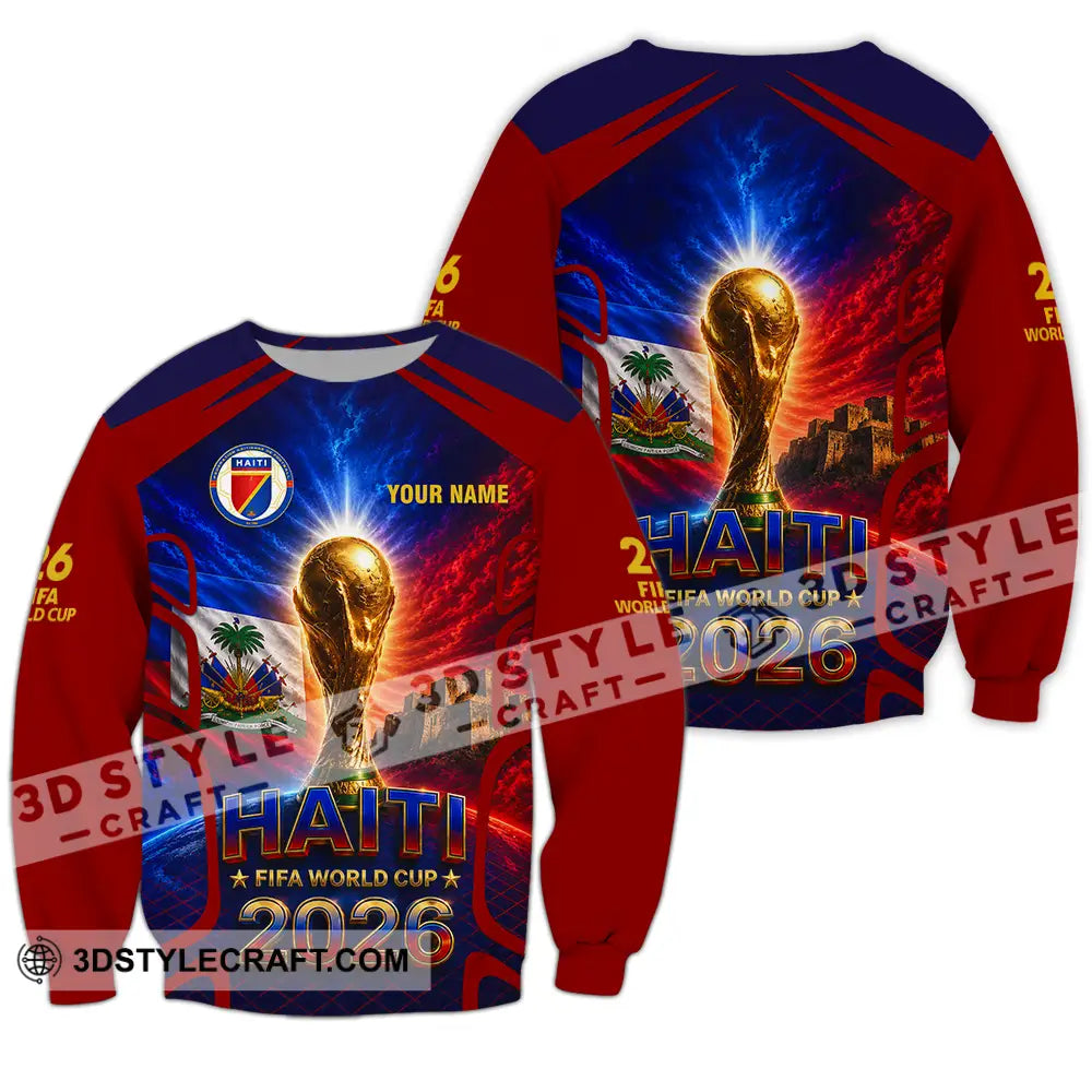 Unisex Shirt - Custom Haiti World Cup 2026 Shirt - Long Sleeve / S - T-shirt