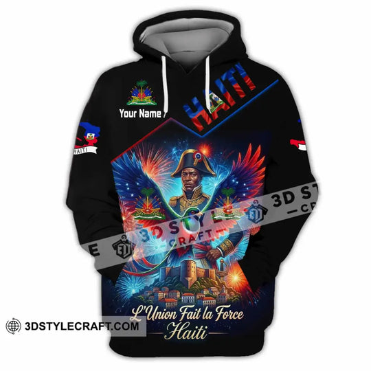 Unisex Shirt - Custom Haiti L'Union Fait La Force Shirt style option 2