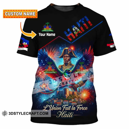 Unisex Shirt - Custom Haiti L'Union Fait La Force Shirt style option 1