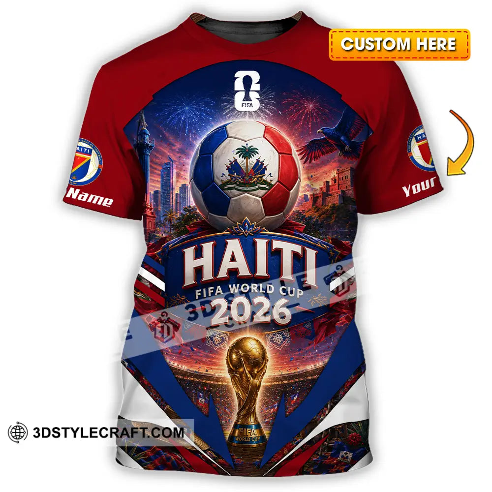 Unisex Shirt - Custom Haiti World Cup 2026 Shirt - T-shirt