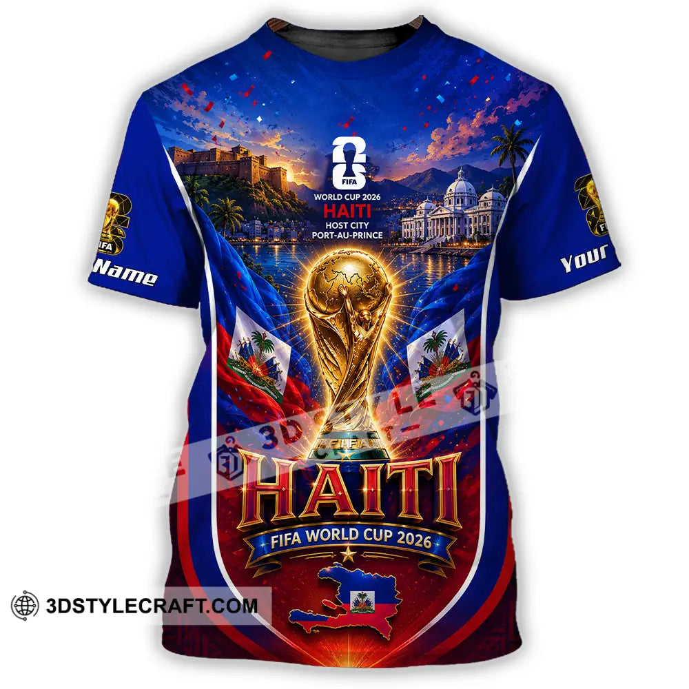 Unisex Shirt - Custom Haiti World Cup 2026 Shirt - T-Shirt / S - T-shirt