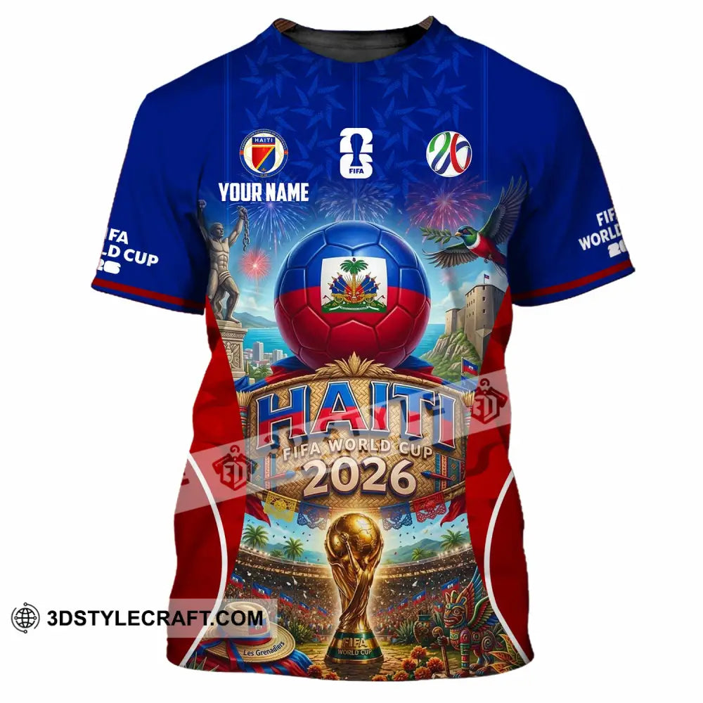 Unisex Shirt - Custom Haiti World Cup 2026 Shirt - T-Shirt / S - T-shirt
