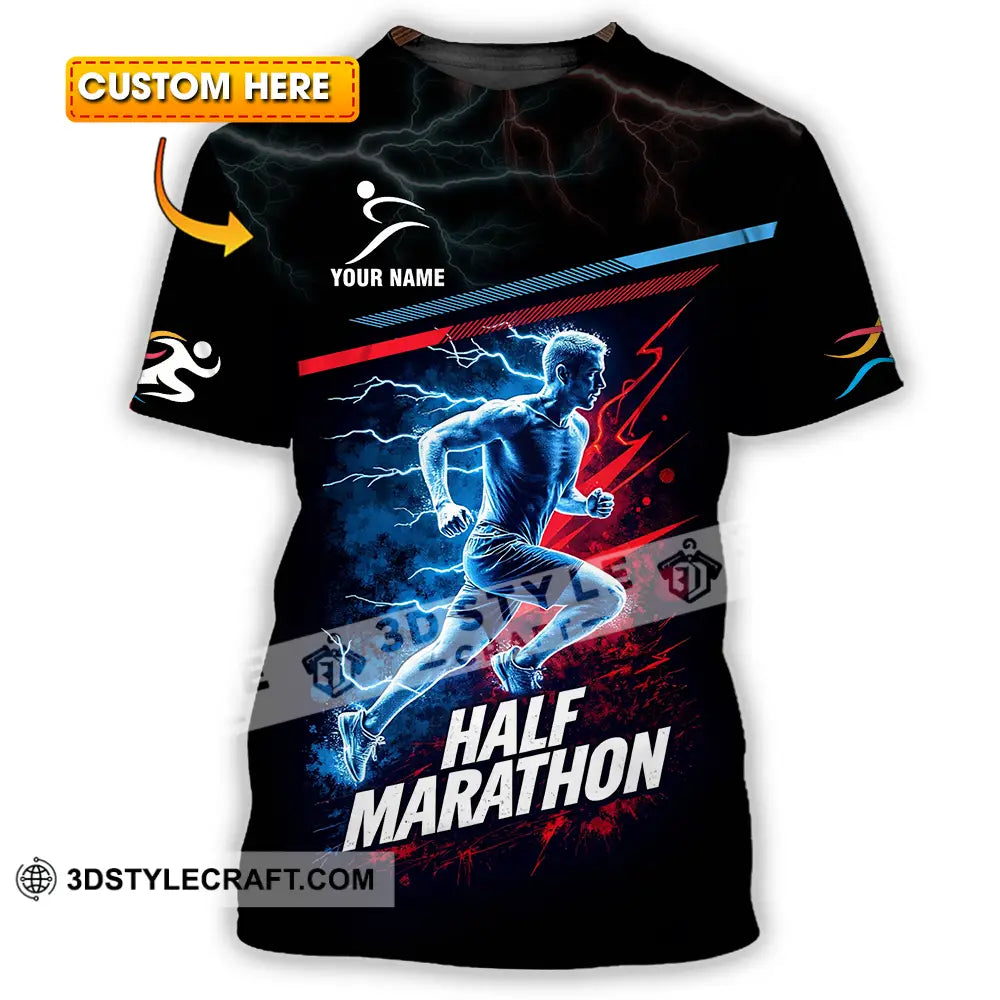 Unisex Shirt - Custom Half Marathon 3D Shirt T-shirt
