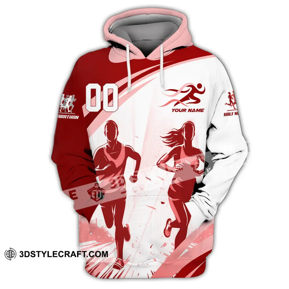 Unisex Shirt - Custom Half Marathon Run 3D Shirt Hoodie / S T-shirt