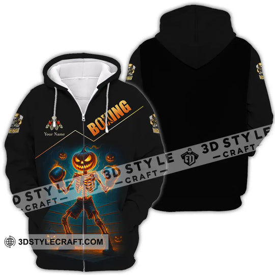 Unisex Shirt - Custom Halloween Boxing Lover Sport Shirt style option 4