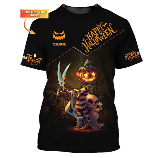 Unisex Shirt, Custom Halloween T-Shirt, Happy Halloween, Shirt For Halloween style option 1