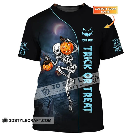 Unisex Shirt Custom Halloween T-Shirt Trick Or Treat For / S