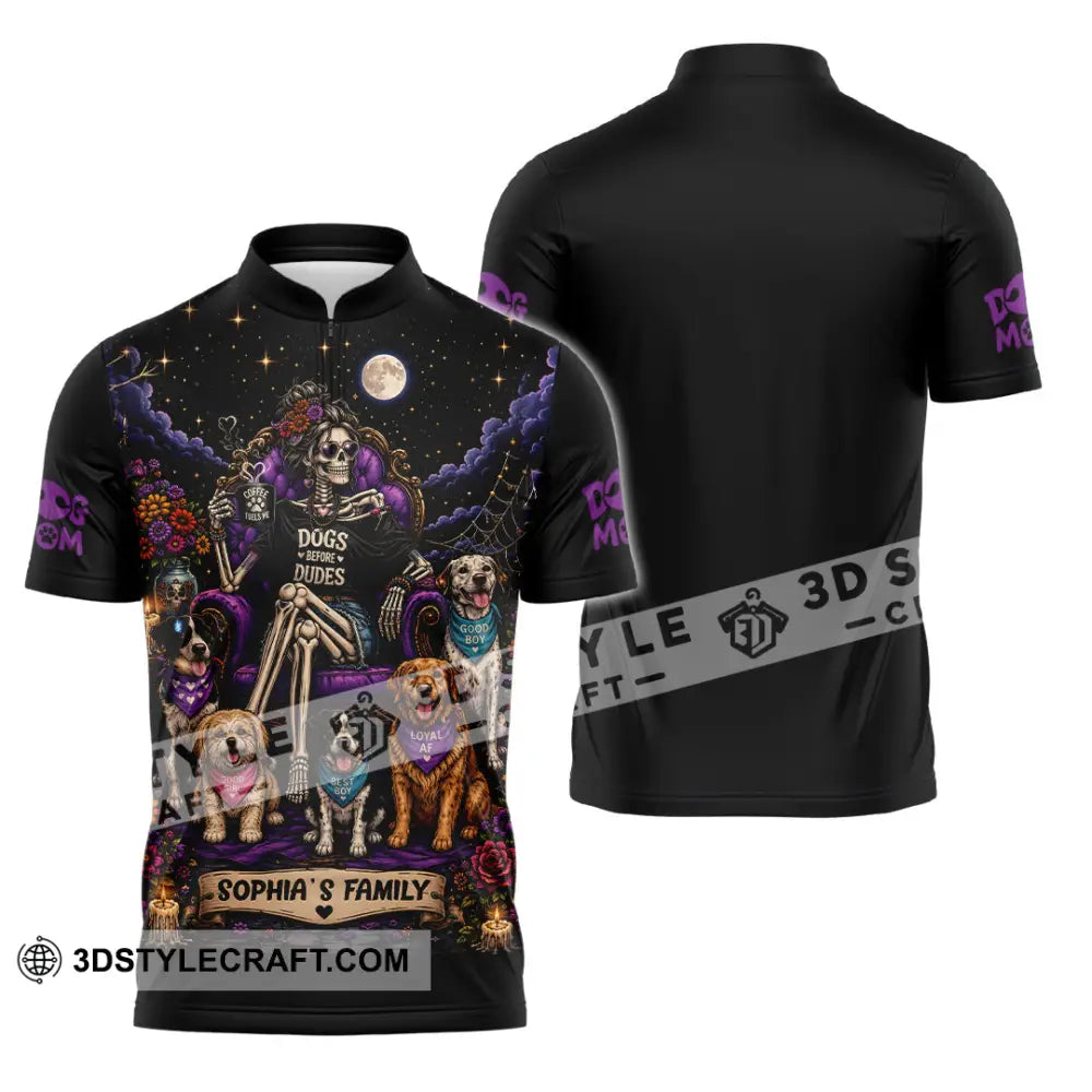 Unisex Shirt - Custom Halloween Shirt - Zipper Polo Shirt / S - T-shirt