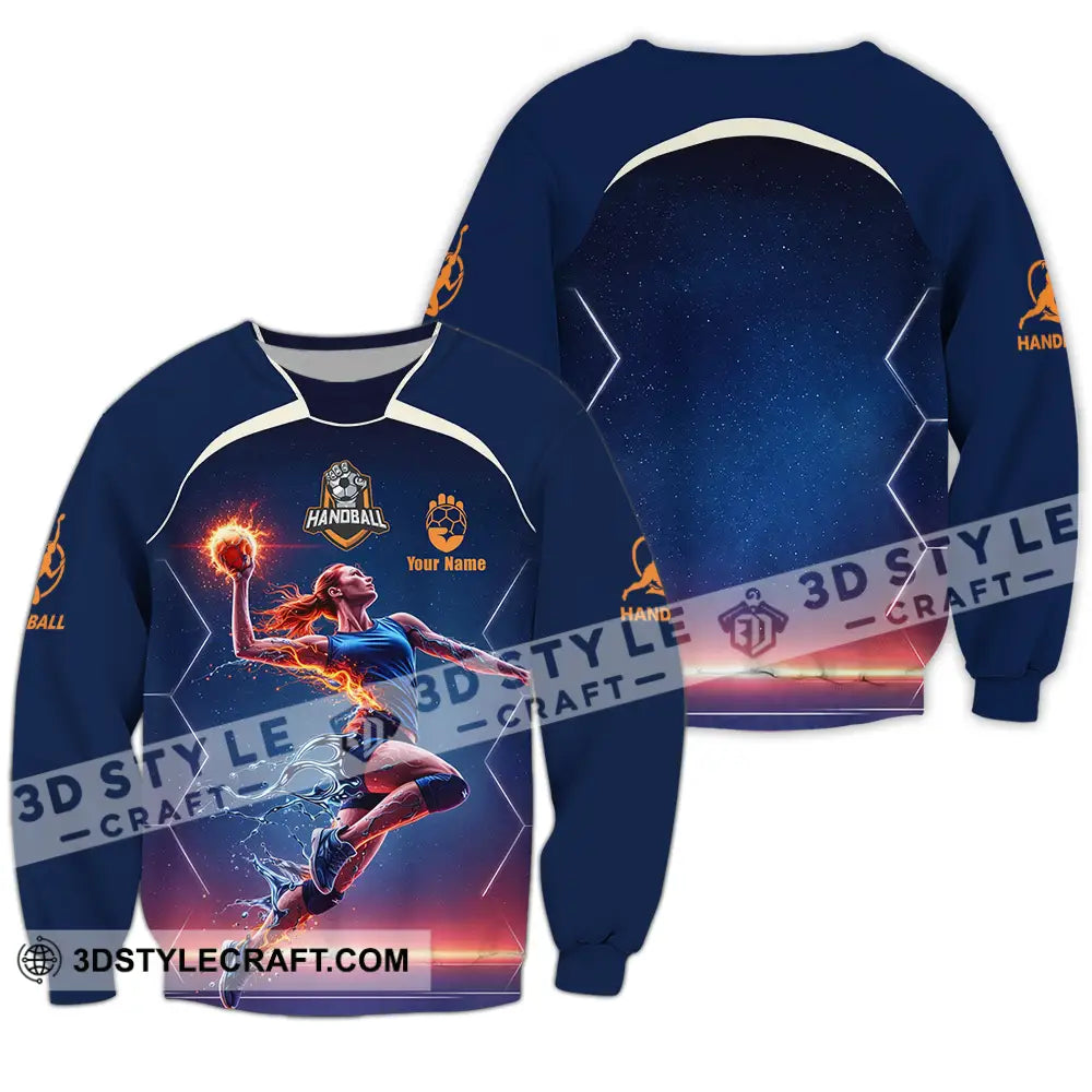 Unisex Shirt - Custom Handball 3D Shirt - Long Sleeve / S - T-shirt