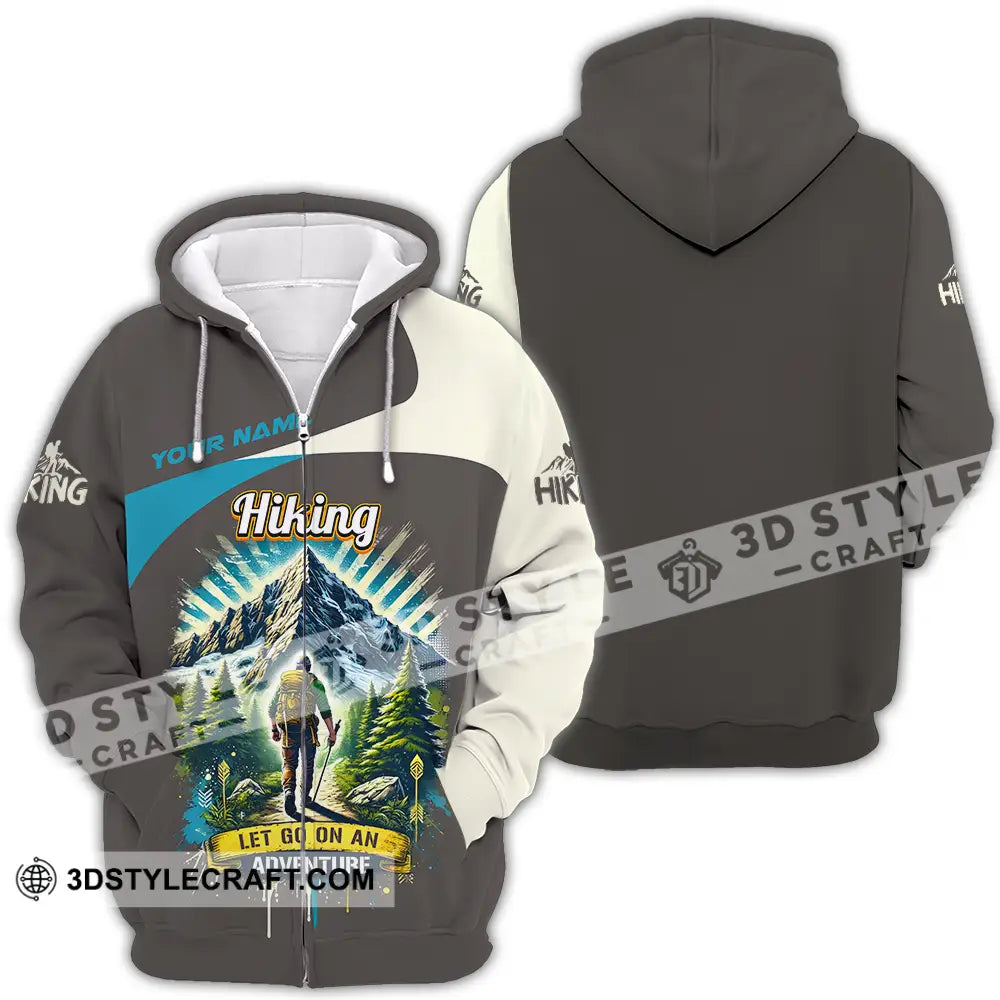 Unisex Shirt - Custom Hiking 3D Shirt - Zipper Hoodie / S - T-shirt