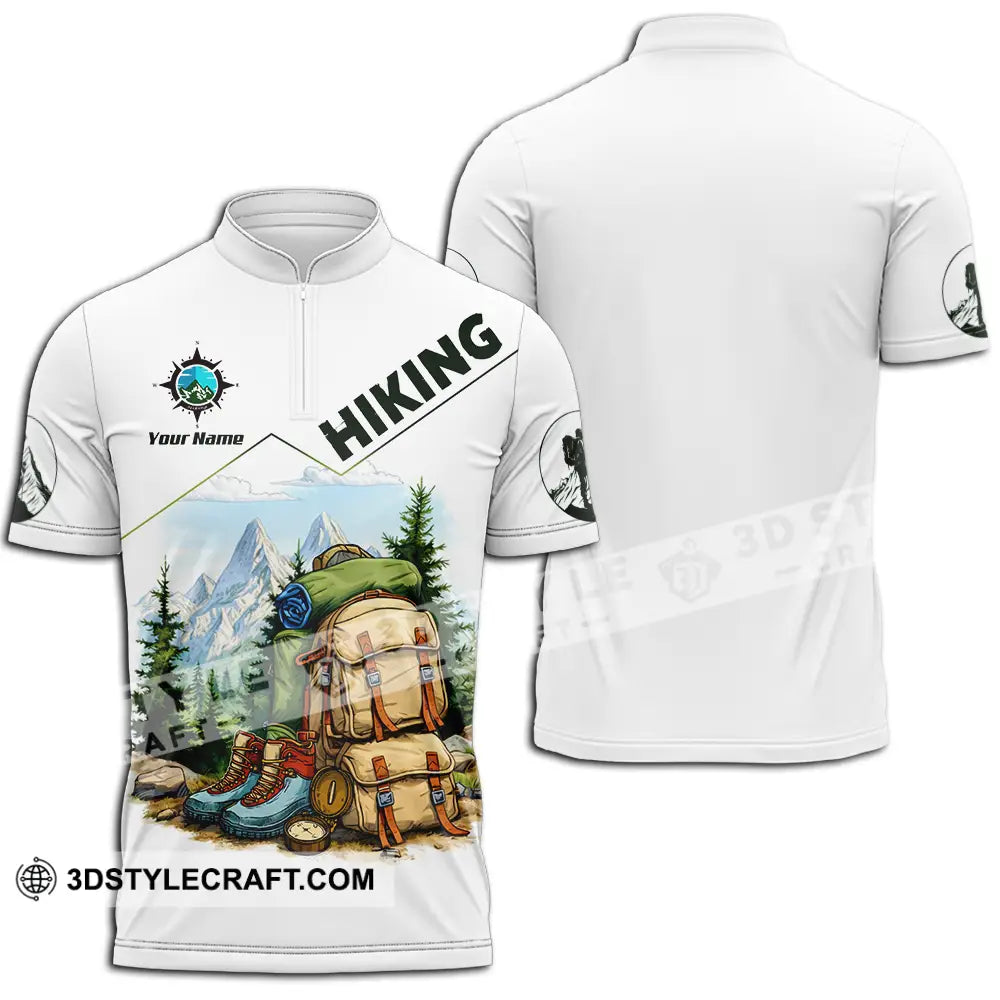 Unisex Shirt - Custom Hiking 3D Shirt Zipper Polo Shirt / S T-shirt
