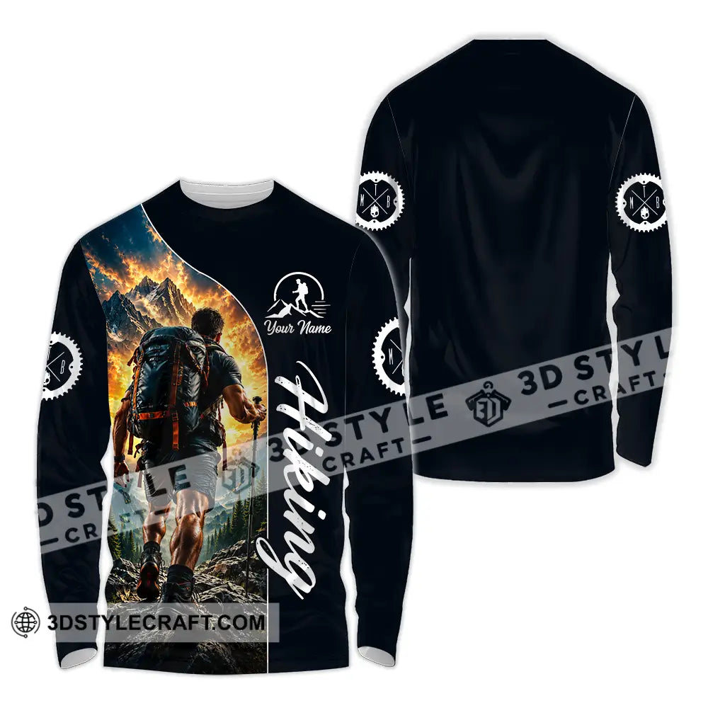 Unisex Shirt - Custom Hiking Shirt - Long Sleeve Shirt / S - T-shirt