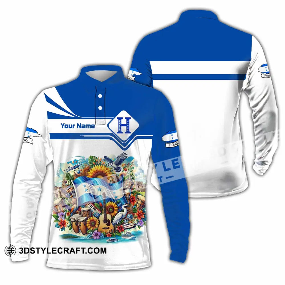 Unisex Shirt - Custom Honduras Shirt - Long Sleeve Polo / S - T-shirt