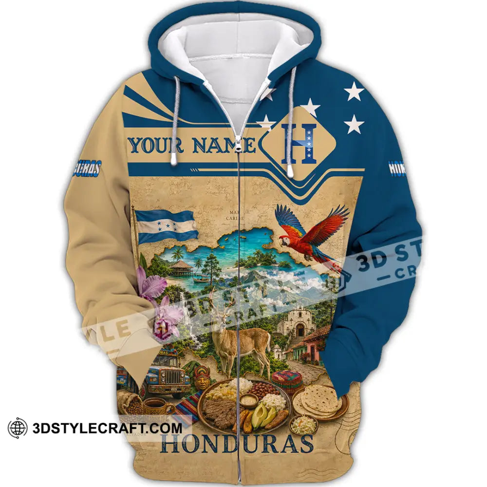 Unisex Shirt - Custom Honduras Shirt - Zipper Hoodie / S - T-shirt