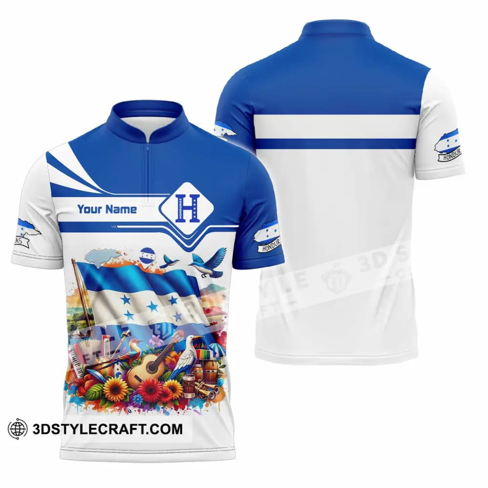 Unisex Shirt - Custom Honduras Shirt - Zipper Polo Shirt / S - T-shirt