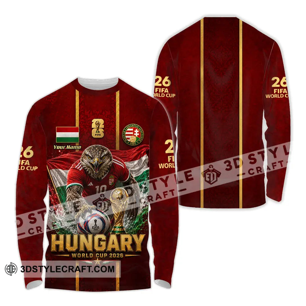 Unisex Shirt - Custom Hungary World Cup 2026 Shirt - Long Sleeve Shirt / S - T-shirt