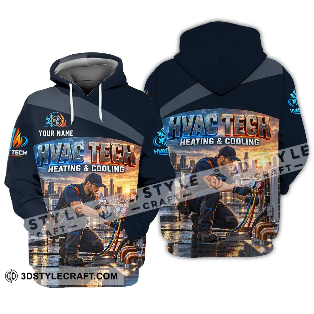 Unisex Shirt - Custom HVAC Tech Shirt - Hoodie / S - T-shirt