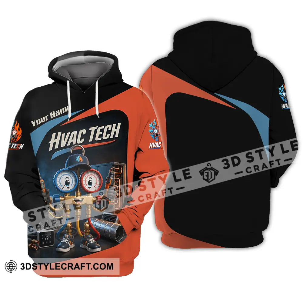 Unisex Shirt - Custom Hvac Tech Shirt - Hoodie / S - T-shirt