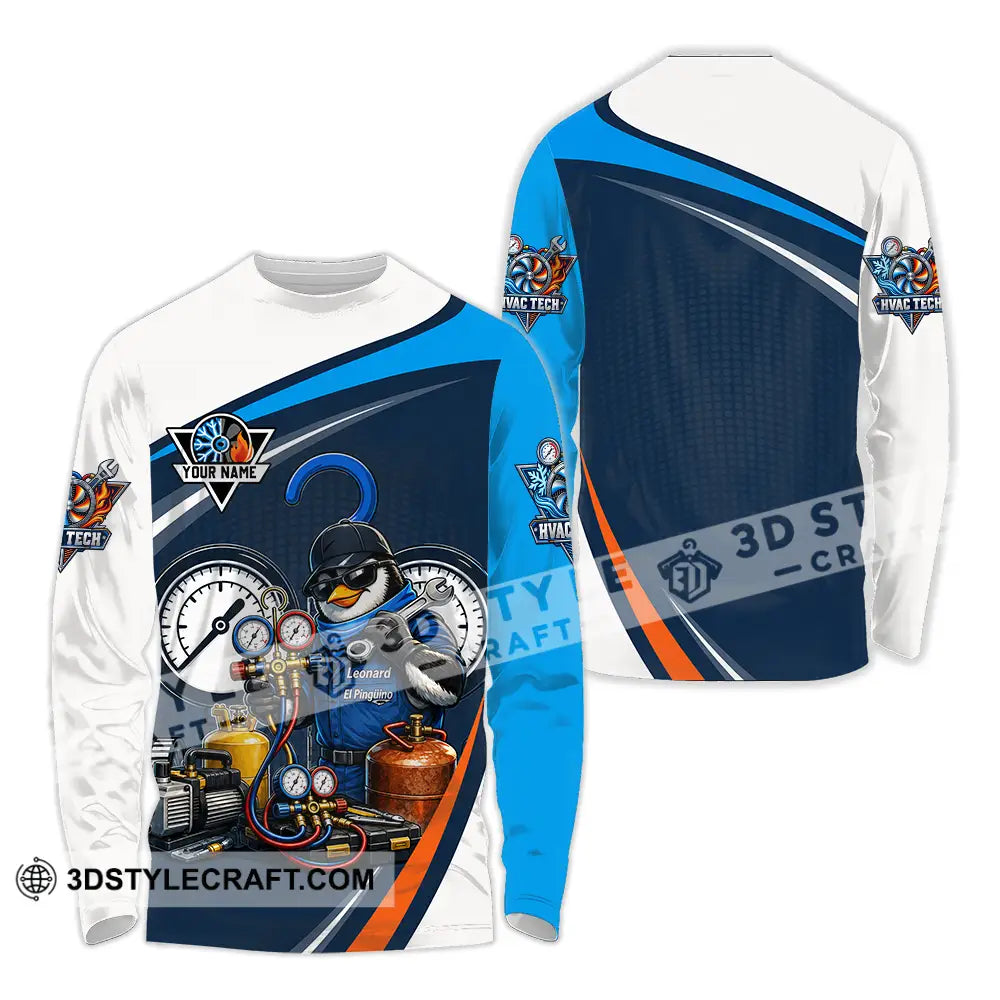 Unisex Shirt - Custom HVAC Tech Shirt - Long Sleeve Shirt / S - T-shirt