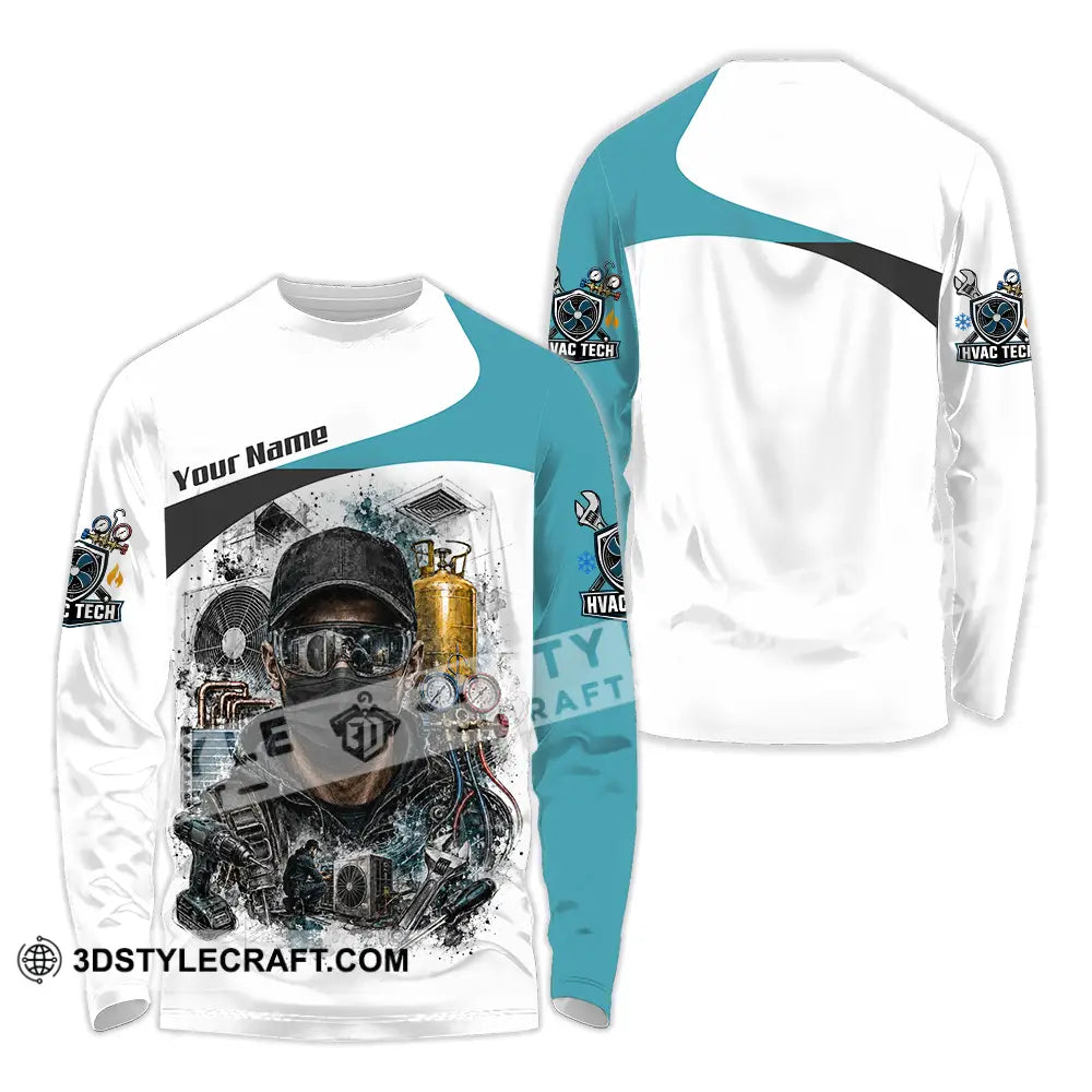 Unisex Shirt - Custom HVAC Tech Shirt - Long Sleeve Shirt / S - T-shirt