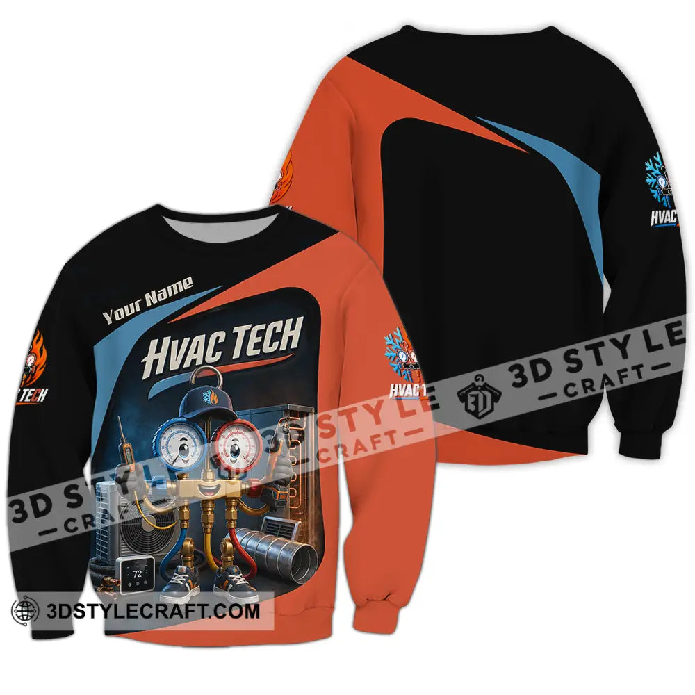 Unisex Shirt - Custom Hvac Tech Shirt - Long Sleeve / S - T-shirt