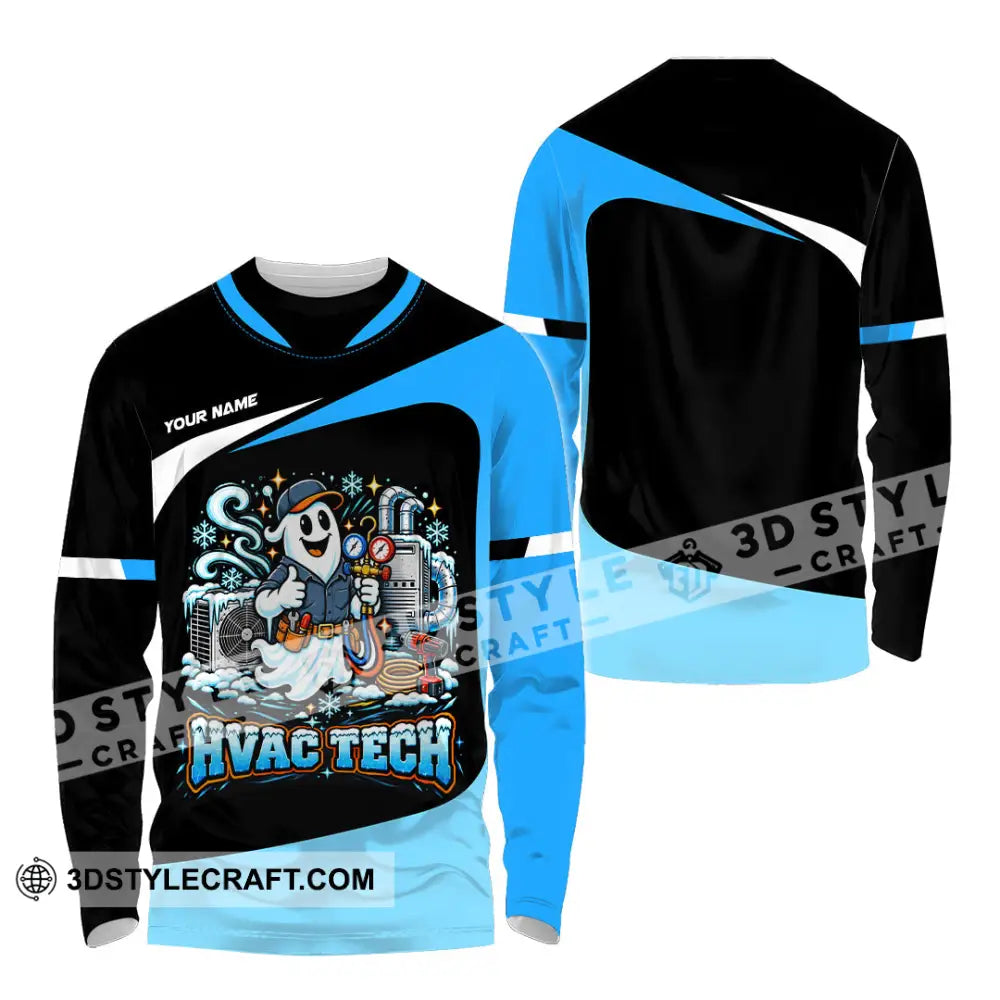 Unisex Shirt - Custom HVAC Tech Shirt - Long Sleeve Shirt / S - T-shirt