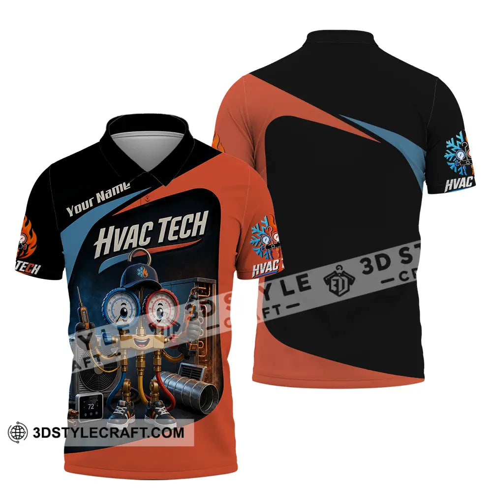 Unisex Shirt - Custom Hvac Tech Shirt - Polo Shirt / S - T-shirt
