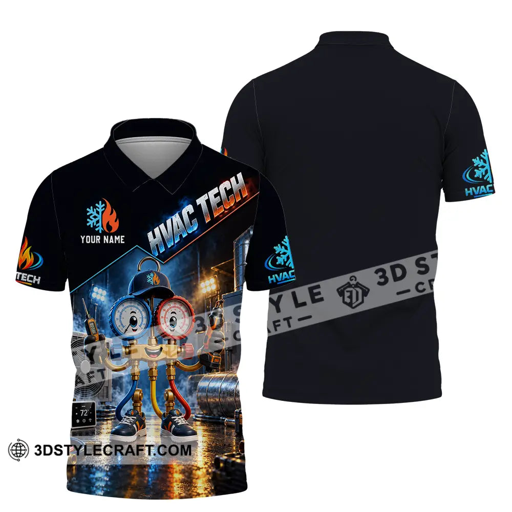 Unisex Shirt - Custom HVAC Tech Shirt - Polo Shirt / S - T-shirt
