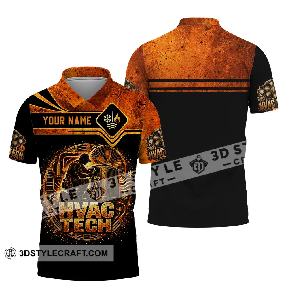 Unisex Shirt - Custom HVAC Tech Shirt - Polo Shirt / S - T-shirt